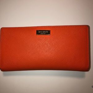 Orange Kate Spade Wallet